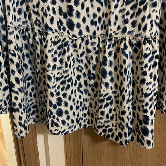 100% polyester leopard print baby tunic blouse - Picture 3 of 4